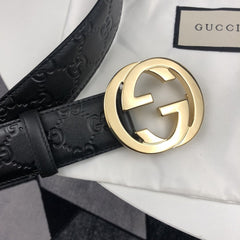 Steel buckle printed belt 3.8cm