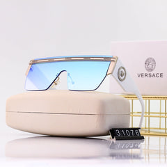 Large frame one-piece sunglasses