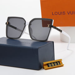 Fashionable square frame thin-leg sunglasses