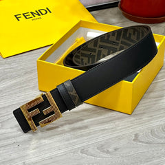 Double ring reversible enamel metal belt width 4.0CM