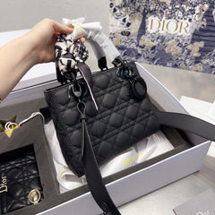 Personalized Matte Black Handbag