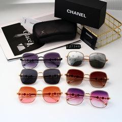 Luxury Pearl Metal Leg Sunglasses