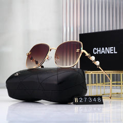 Luxury Pearl Metal Leg Sunglasses