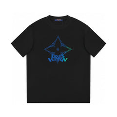 Four-pointed star print T-shirt