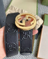 High-end business casual belt 4.0cm wide