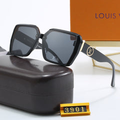 Fashionable simple square frame sunglasses