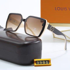 Fashionable simple square frame sunglasses