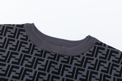 Knitted monogram T-shirt