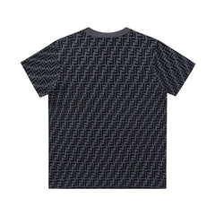 Knitted monogram T-shirt