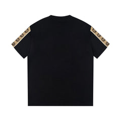 Simple embroidered cotton T-shirt