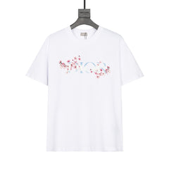 Plum blossom print T-shirt