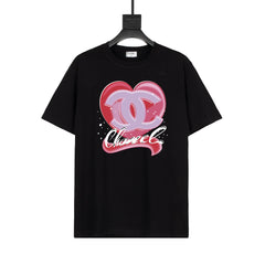 Heart print T-shirt