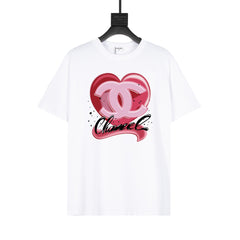 Heart print T-shirt