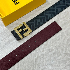 Double ring reversible enamel metal belt width 4.0CM