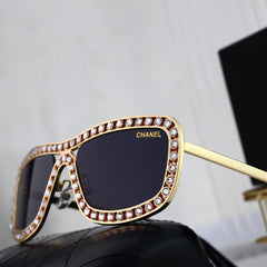 Luxury rhinestone sunglasses