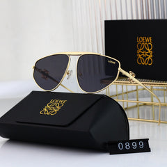 Metal temple cat-eye sunglasses