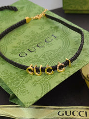 Personalized leather necklace