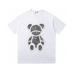 Cute bear print T-shirt