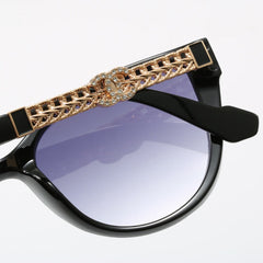 Fashionable Woven Temple Sunglasses